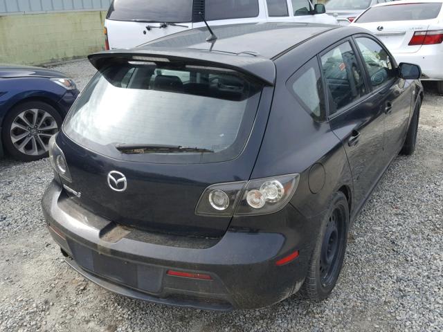 JM1BK34L081803163 - 2008 MAZDA SPEED 3 BLACK photo 4