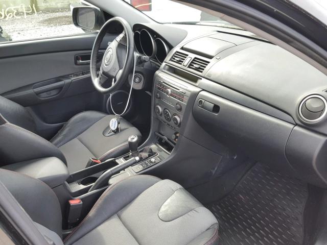 JM1BK34L081803163 - 2008 MAZDA SPEED 3 BLACK photo 5