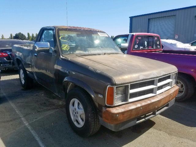 1B7GL26X9LS615001 - 1990 DODGE DAKOTA BLACK photo 1