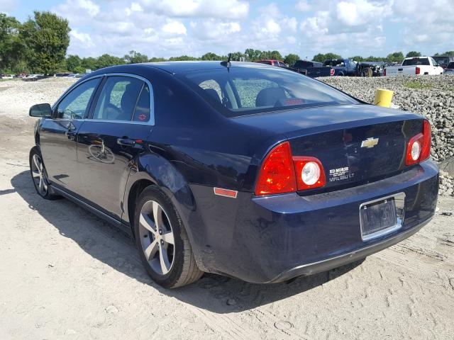 1G1ZC5E1XBF138263 - 2011 CHEVROLET MALIBU 1LT 蓝色 照片 3