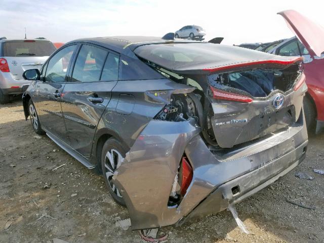 JTDKARFP3H3037309 - 2017 TOYOTA PRIUS PRIM 灰色 照片 3
