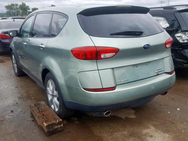 4S4WX86C264410124 - 2006 SUBARU B9 TRIBECA GREEN photo 3