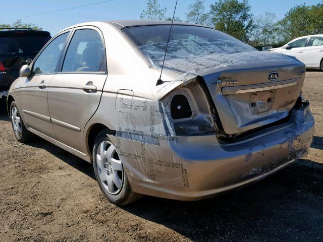 KNAFE122675444557 - 2007 KIA SPECTRA EX GOLD photo 3