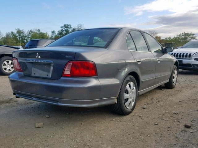 4A3AA46GX3E179925 - 2003 MITSUBISHI GALANT ES GRAY photo 4