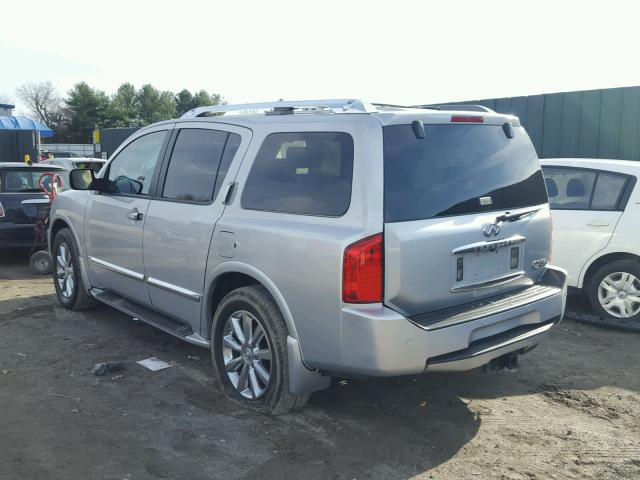 5N3AA08C98N904740 - 2008 INFINITI QX56 SILVER photo 3