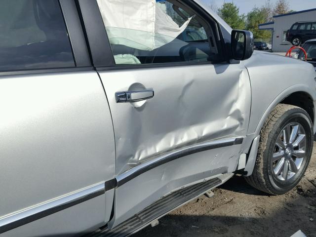 5N3AA08C98N904740 - 2008 INFINITI QX56 SILVER photo 9