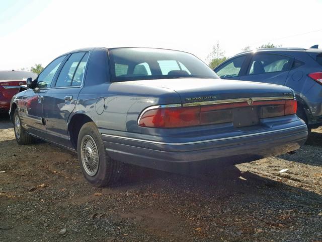 2MELM74W8VX711476 - 1997 MERCURY GRAND MARQ BLUE photo 3