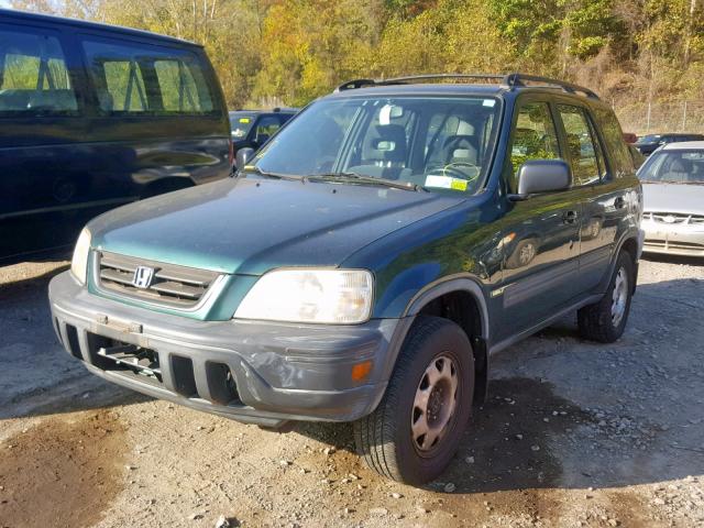 JHLRD184XYC002991 - 2000 HONDA CR-V LX GREEN photo 2