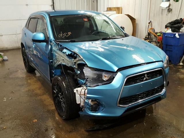 4A4AR3AUXEE020997 - 2014 MITSUBISHI OUTLANDER BLUE photo 1