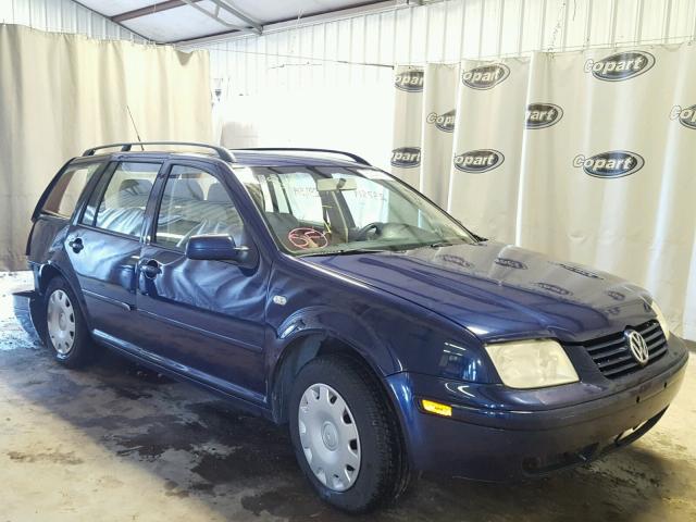 WVWRK61J92W078725 - 2002 VOLKSWAGEN JETTA GL BLUE photo 1