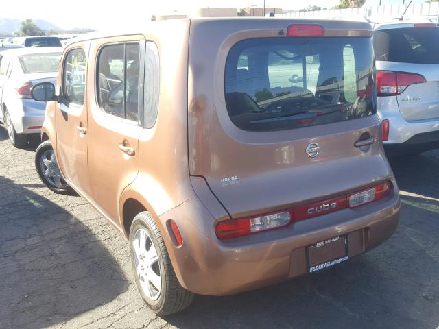 JN8AZ2KRXCT251195 - 2012 NISSAN CUBE BASE BROWN photo 3