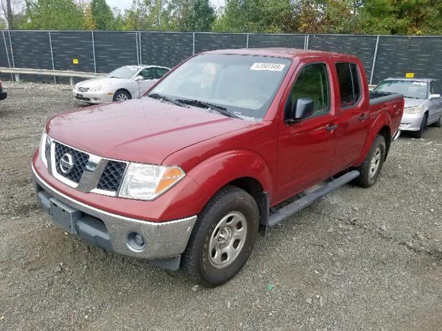 1N6AD07W37C444563 - 2007 NISSAN FRONTIER C RED photo 2