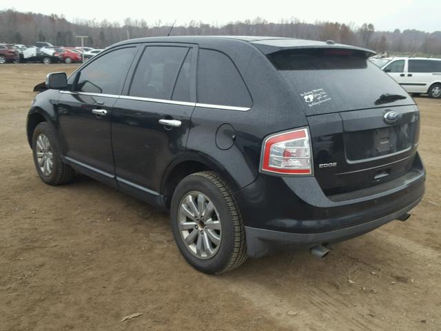 2FMDK39C68BB38920 - 2008 FORD EDGE LIMIT BLACK photo 3