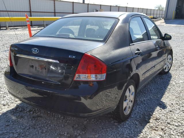 KNAFE121075379079 - 2007 KIA SPECTRA EX BLACK photo 4