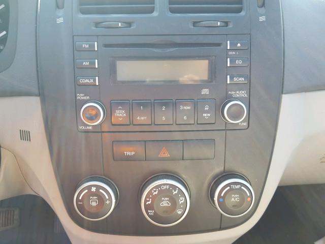 KNAFE121075379079 - 2007 KIA SPECTRA EX BLACK photo 9