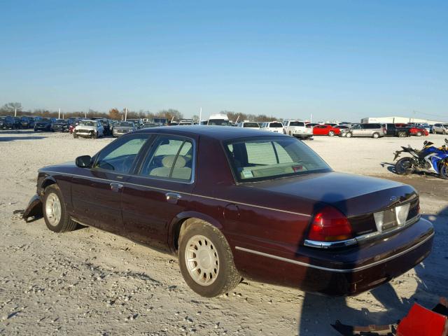 2FAFP74W51X141622 - 2001 FORD CROWN VICT MAROON photo 3