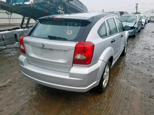 1B3HB48B07D165531 - 2007 DODGE CALIBER SX SILVER photo 4