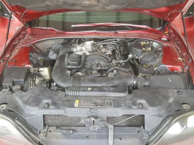 1LNHM87AX2Y698668 - 2002 LINCOLN LS RED photo 7