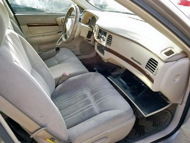 2G1WF52E339435063 - 2003 CHEVROLET IMPALA BEIGE photo 5