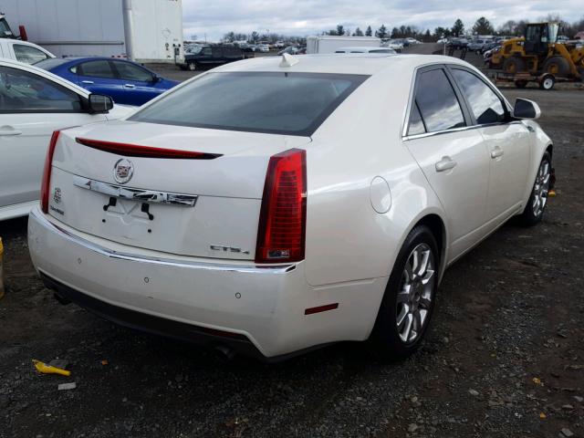 1G6DT57V190152876 - 2009 CADILLAC CTS HI FEA WHITE photo 4