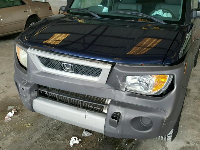 5J6YH28533L009909 - 2003 HONDA ELEMENT EX BLUE photo 9