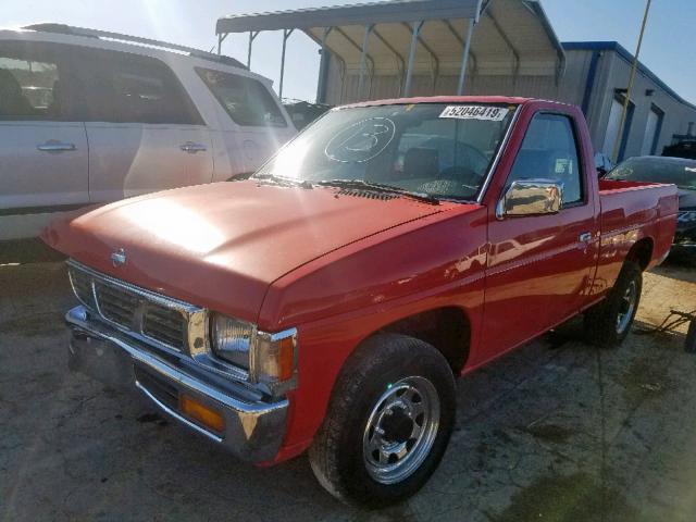 1N6SD11S4SC372197 - 1995 NISSAN TRUCK E/XE RED photo 2