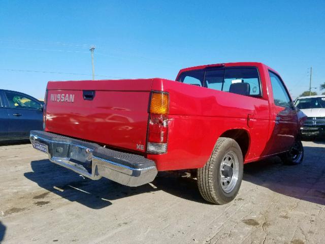 1N6SD11S4SC372197 - 1995 NISSAN TRUCK E/XE RED photo 4