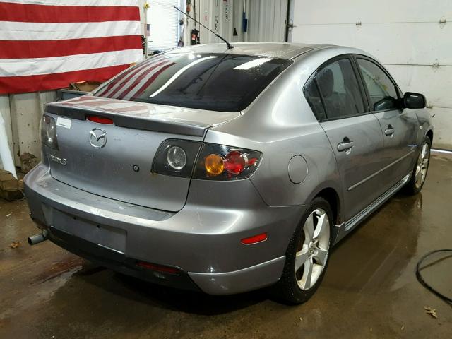 JM1BK324861486094 - 2006 MAZDA 3 S GRAY photo 4