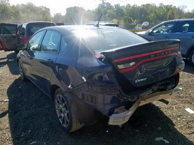 1C3CDFBB0ED907967 - 2014 DODGE DART SXT BLUE photo 3