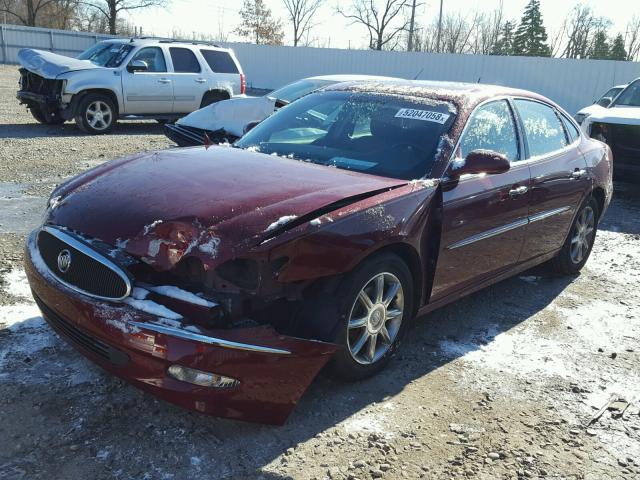 2G4WD582671181469 - 2007 BUICK LACROSSE C BURGUNDY photo 2