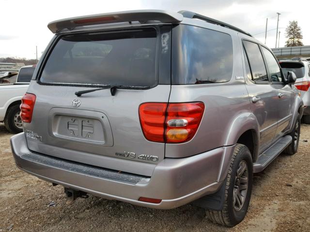 5TDBT48A04S231536 - 2004 TOYOTA SEQUOIA LI SILVER photo 4