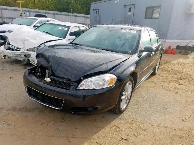 2G1WC5E36D1145418 - 2013 CHEVROLET IMPALA LTZ BLACK photo 2