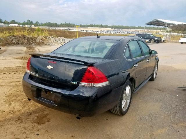 2G1WC5E36D1145418 - 2013 CHEVROLET IMPALA LTZ BLACK photo 4