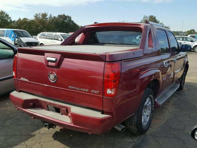 3GYEK62NX4G198674 - 2004 CADILLAC ESCALADE E RED photo 4