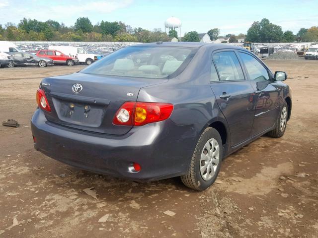 JTDBL40E09J046843 - 2009 TOYOTA COROLLA GRAY photo 4