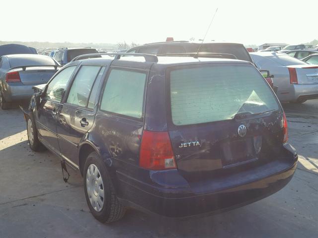 WVWRK61J73W247982 - 2003 VOLKSWAGEN JETTA GL BLUE photo 3