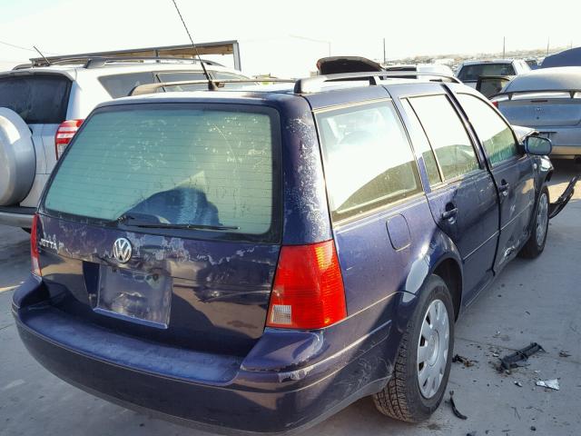 WVWRK61J73W247982 - 2003 VOLKSWAGEN JETTA GL BLUE photo 4