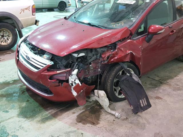 3FADP4CJ7BM144319 - 2011 FORD FIESTA SEL MAROON photo 9