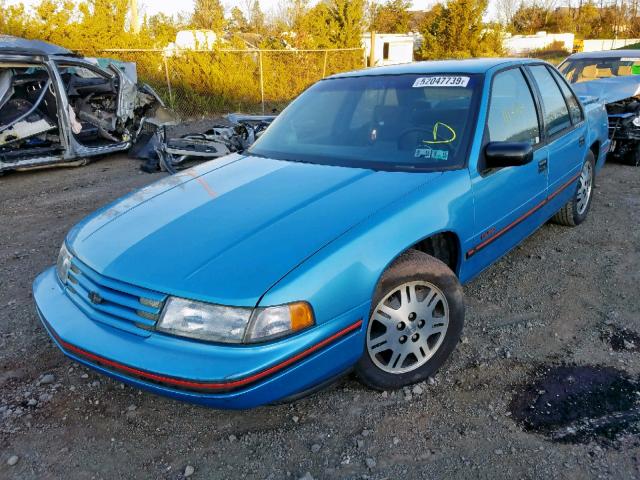 2G1WN54T6P9163418 - 1993 CHEVROLET LUMINA EUR BLUE photo 2