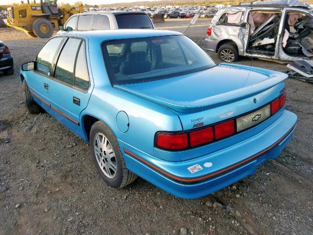 2G1WN54T6P9163418 - 1993 CHEVROLET LUMINA EUR BLUE photo 3