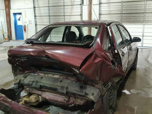 1FAFP34N67W148728 - 2007 FORD FOCUS ZX4 MAROON photo 9