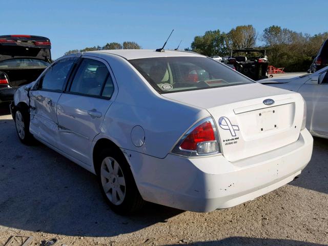 3FAHP06Z77R180145 - 2007 FORD FUSION S WHITE photo 3