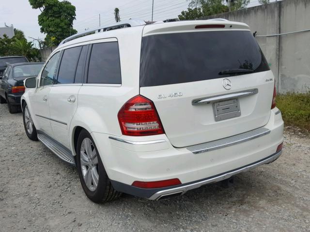 4JGBF7BE6AA577728 - 2010 MERCEDES-BENZ GL 450 4MA WHITE photo 3