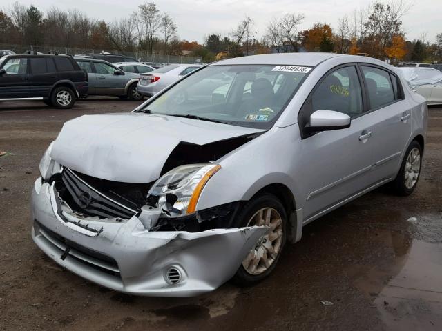 3N1AB6AP7BL664298 - 2011 NISSAN SENTRA 2.0 SILVER photo 2