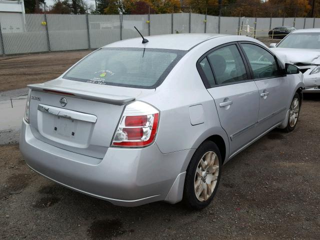 3N1AB6AP7BL664298 - 2011 NISSAN SENTRA 2.0 SILVER photo 4