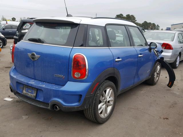 WMWZC5C55DWM15379 - 2013 MINI COOPER S C BLUE photo 4