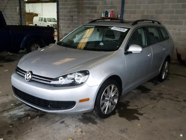 3VWPL7AJ8EM611496 - 2014 VOLKSWAGEN JETTA TDI SILVER photo 2