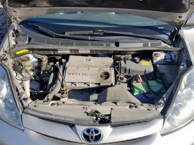 5TDZA22C46S423404 - 2006 TOYOTA SIENNA XLE SILVER photo 7