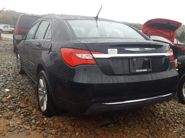 1C3CCBAB5CN317204 - 2012 CHRYSLER 200 LX BLACK photo 3