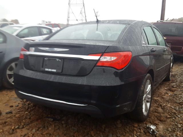 1C3CCBAB5CN317204 - 2012 CHRYSLER 200 LX BLACK photo 4